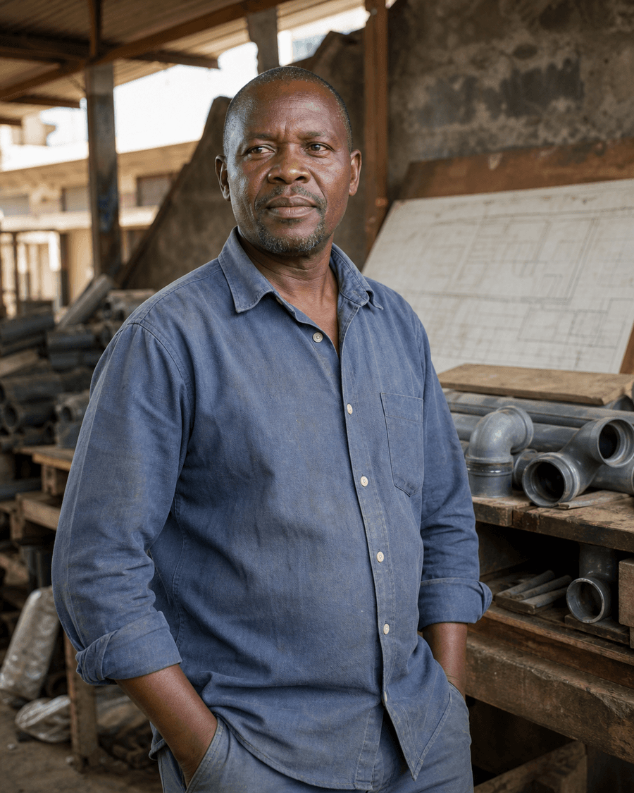 Portrait of Isaac Mwangale, Head of Community Infrastructure