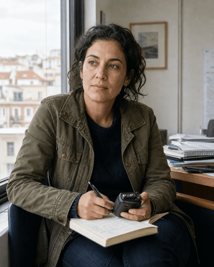 Portrait of Nadia Belhaj, Field Editor at Fieldstone Collective